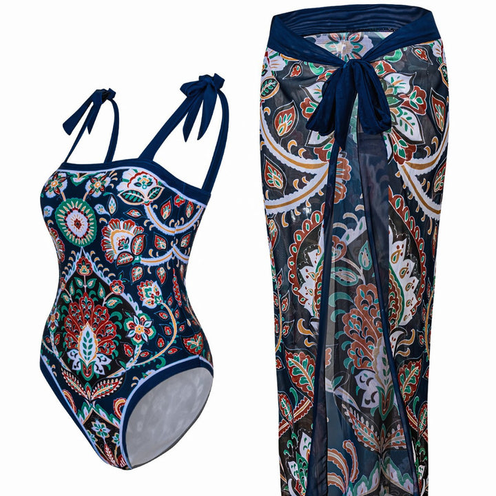 Women's tankini set with a stunning paisley pattern Mune Fashion