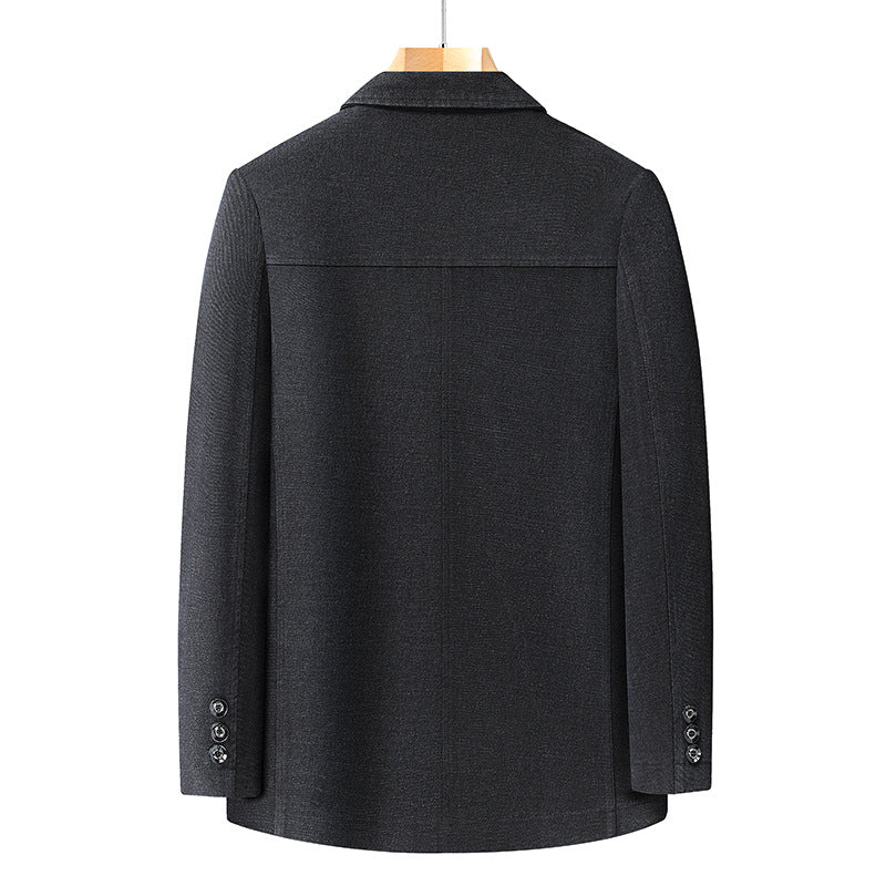 Men's lightweight single-breasted blazer with patch pockets and structured surface Mune Fashion