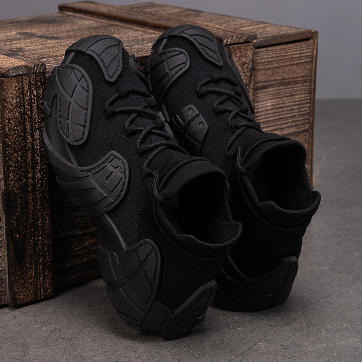 Men's nan robust tactical sneaker with seamless knit shaft, shock-absorbing EVA midsole and profiled protective overlay Mune Fashion
