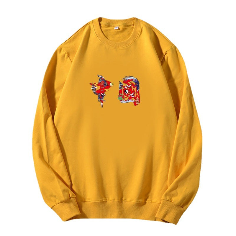 Unisex Oversized Sweatshirt with Round Neck and Subtle Graphic Application Mune Fashion