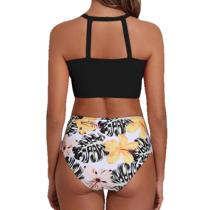 Women High-Waisted Bikini Set with Sporty Top Mune Fashion