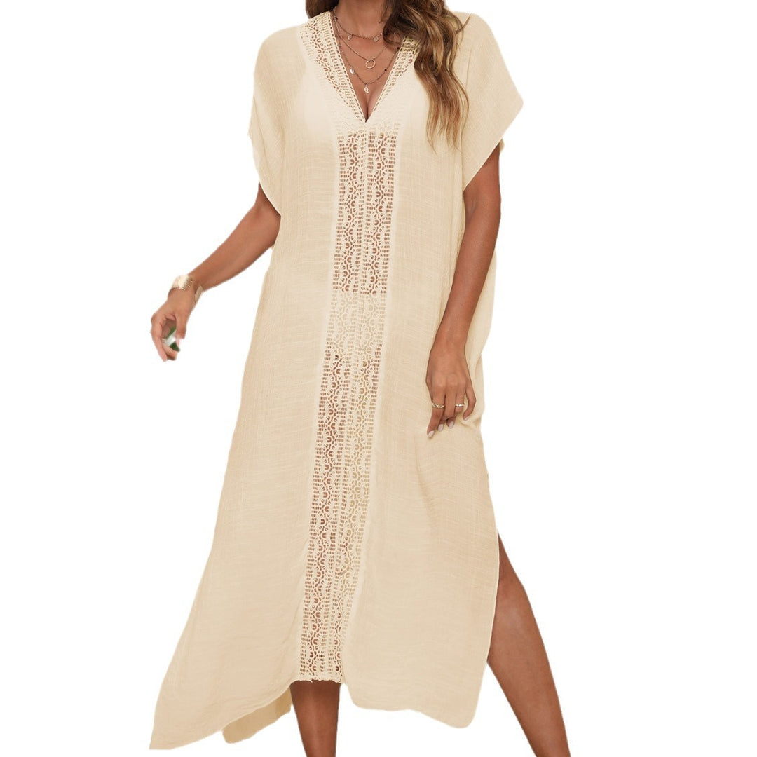 Women's elegant beach cover-up with crochet accents Mune Fashion