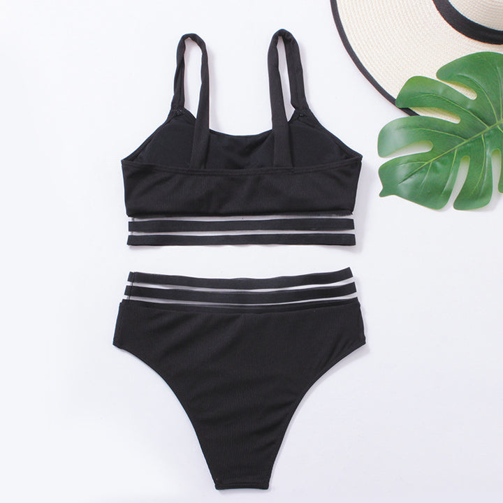 Women's Sporty Bikini Set with Fashionable Elastic Band Look Mune Fashion