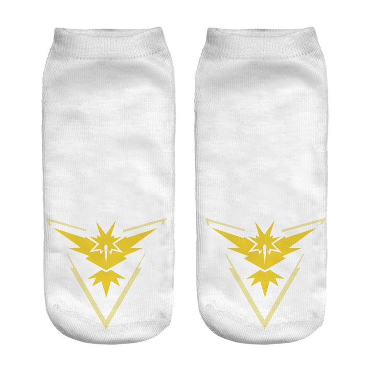 Unisex Low Ankle Socks with Cartoon Monster Face and Soft Cotton Blend Mune Fashion