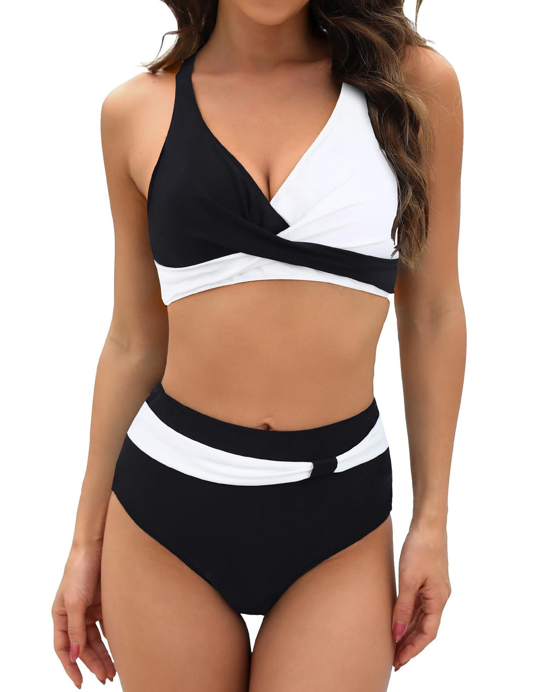 Ladies Sports Bikini Set with Stylish Wrap Top and High-Cut Brief Mune Fashion