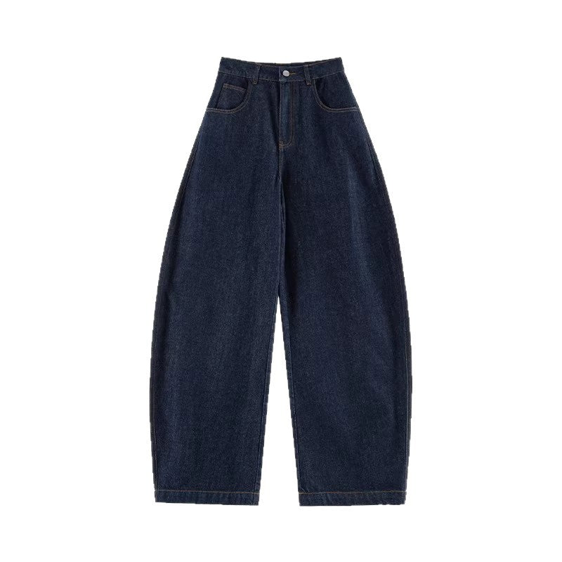 Ladies Wide Cut Jeans Trousers Mune Fashion