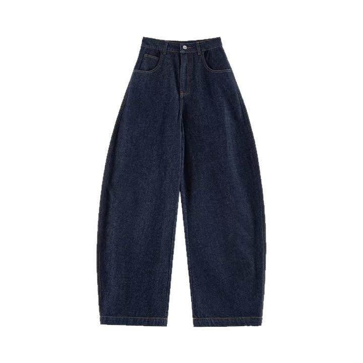Ladies Wide Cut Jeans Trousers Mune Fashion