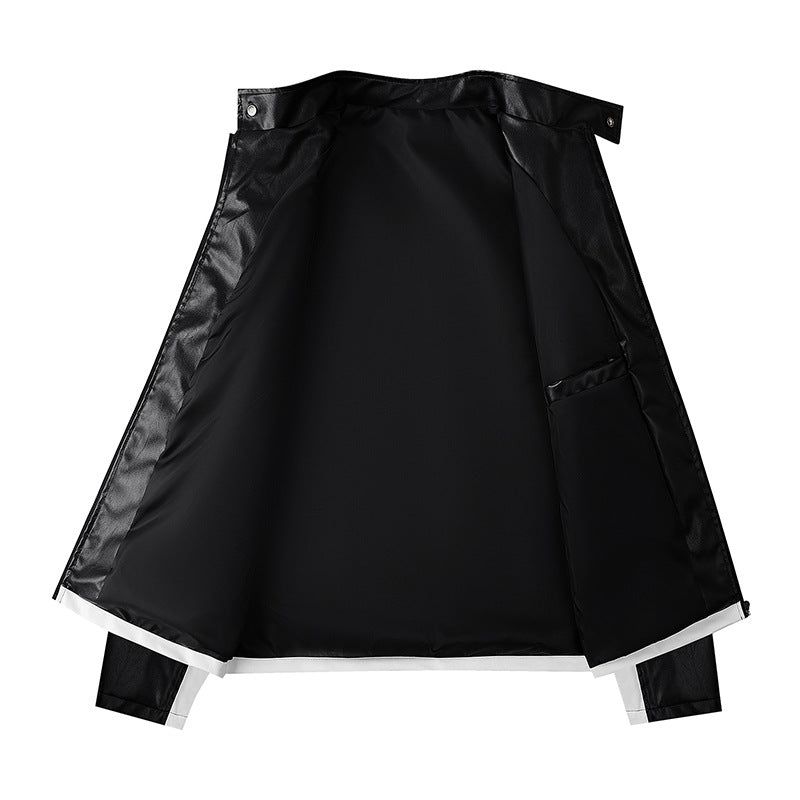 Men's Leather Jacket Mune Fashion