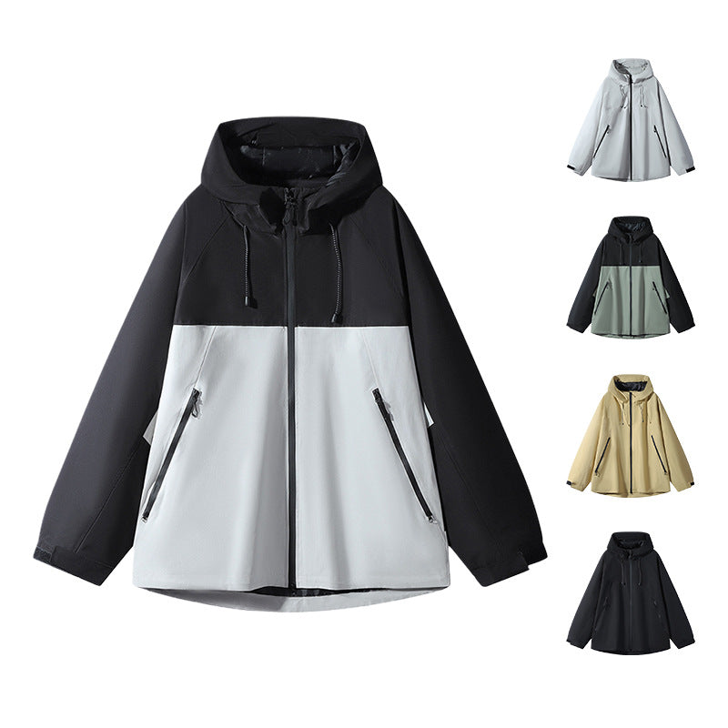 Unisex Water-repellent two-tone softshell jacket with hood Mune Fashion