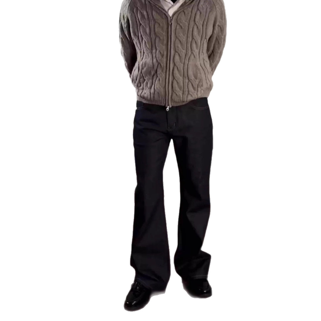 Men Wide-Cut Denim Jeans Mune Fashion