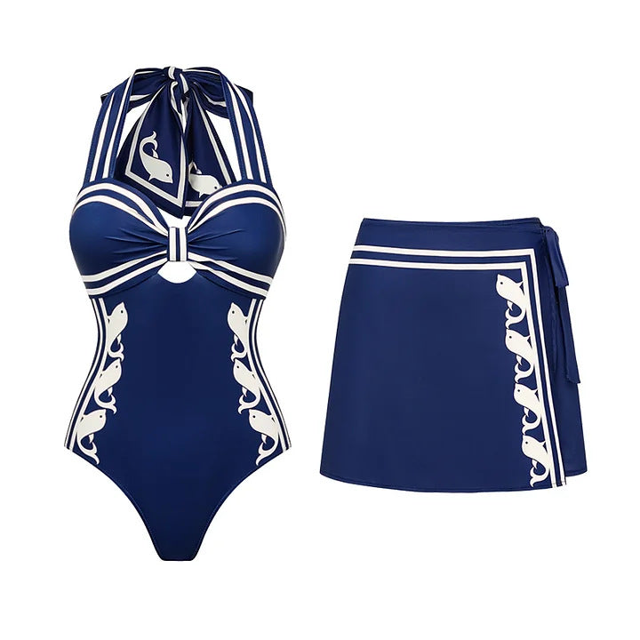 Women’s One-Piece Swimsuit with Playful Bow Design Mune Fashion