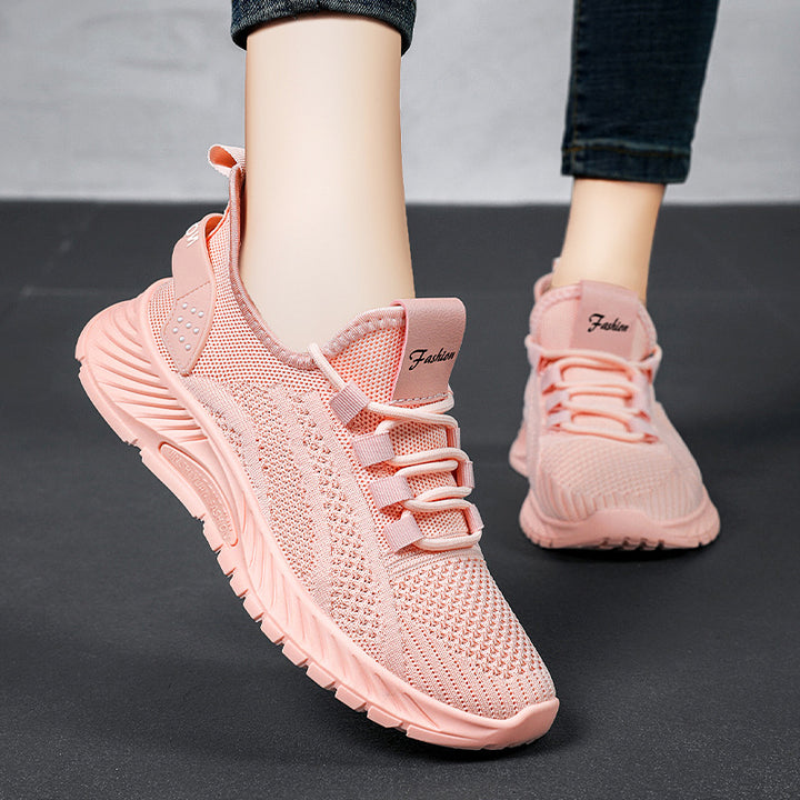 Unisex nan lightweight knitted sports sneakers with memory foam and slip-resistant profile sole Mune Fashion