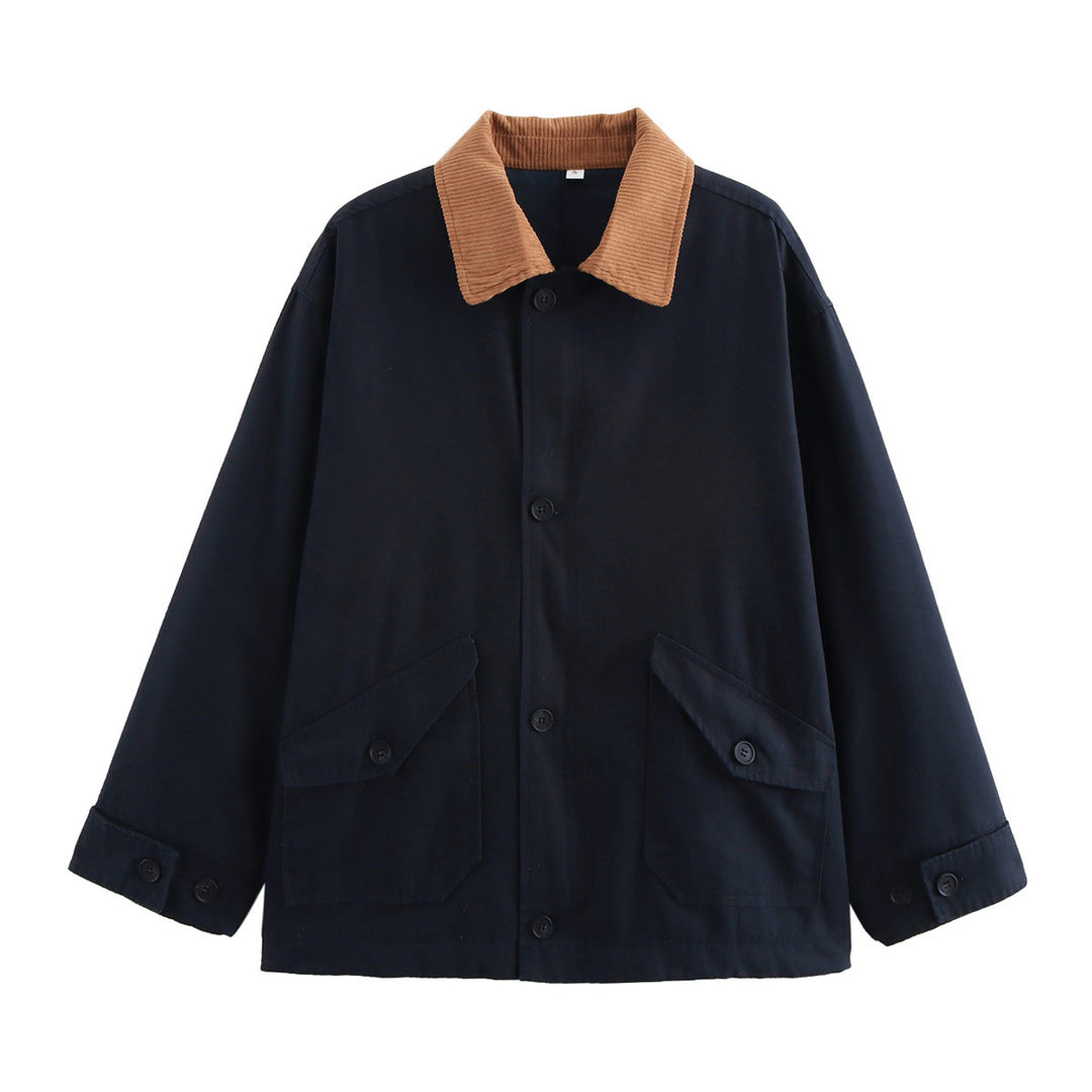 Women nan short utility field jacket with cord collar, oversized cut and patch flap pockets Mune Fashion