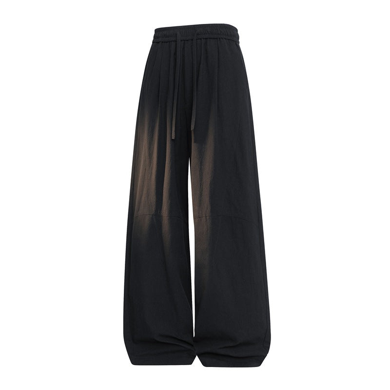 Women's Extra Wide Palazzo Pants with Elastic Waistband, Drawstring & Balloon Shaped Width Mune Fashion