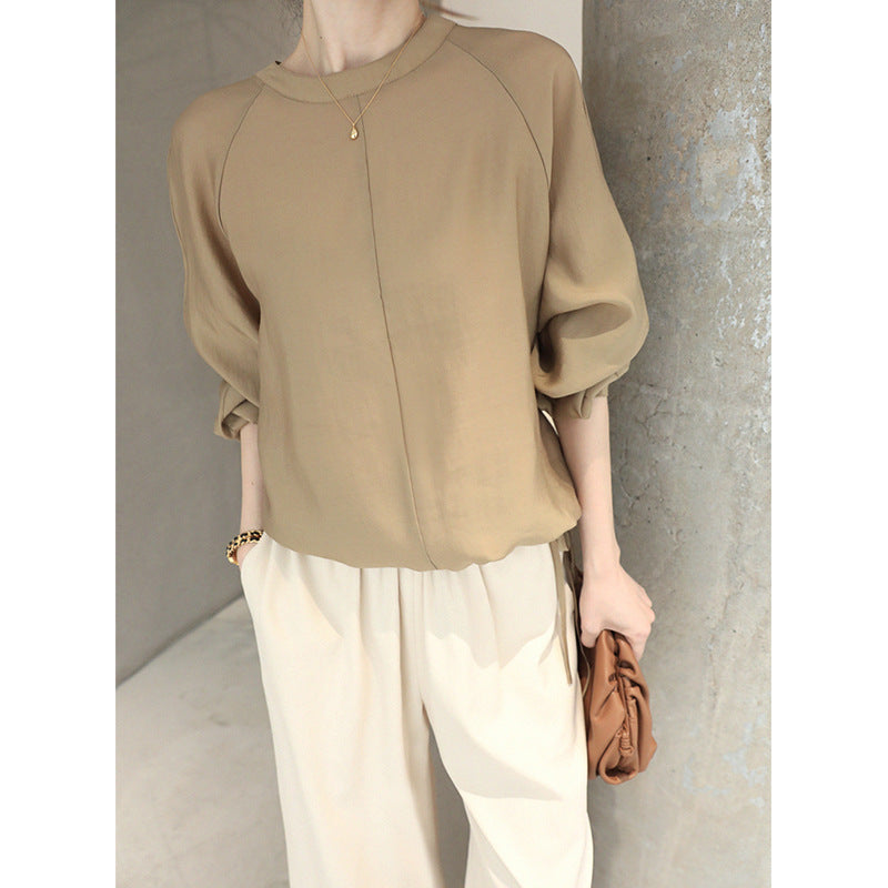 Women's elegant and airy blouse with balloon sleeves Drune