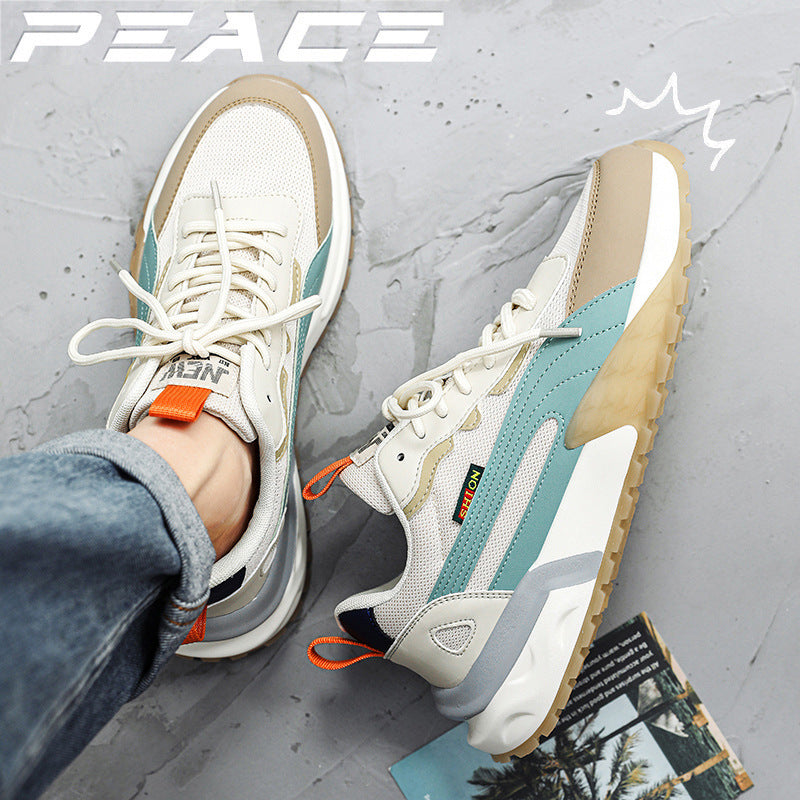 Men's Retro Outdoor Sneakers with contoured trail sole and breathable mesh Mune Fashion