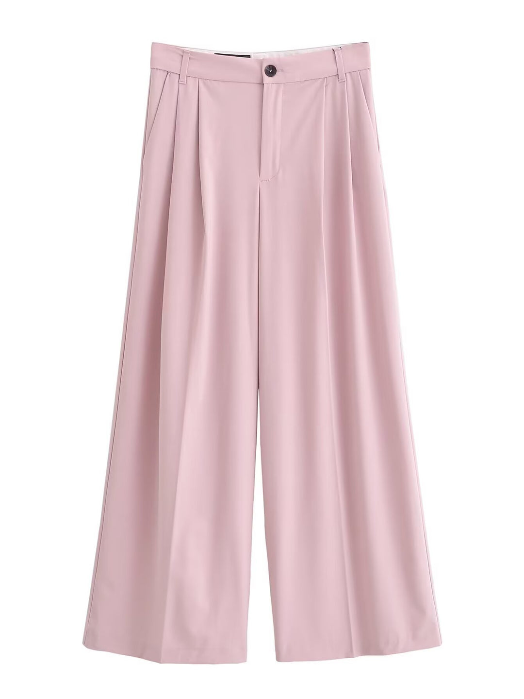 Women Wide High-Waist Pleated Trousers with Wide Leg Mune Fashion