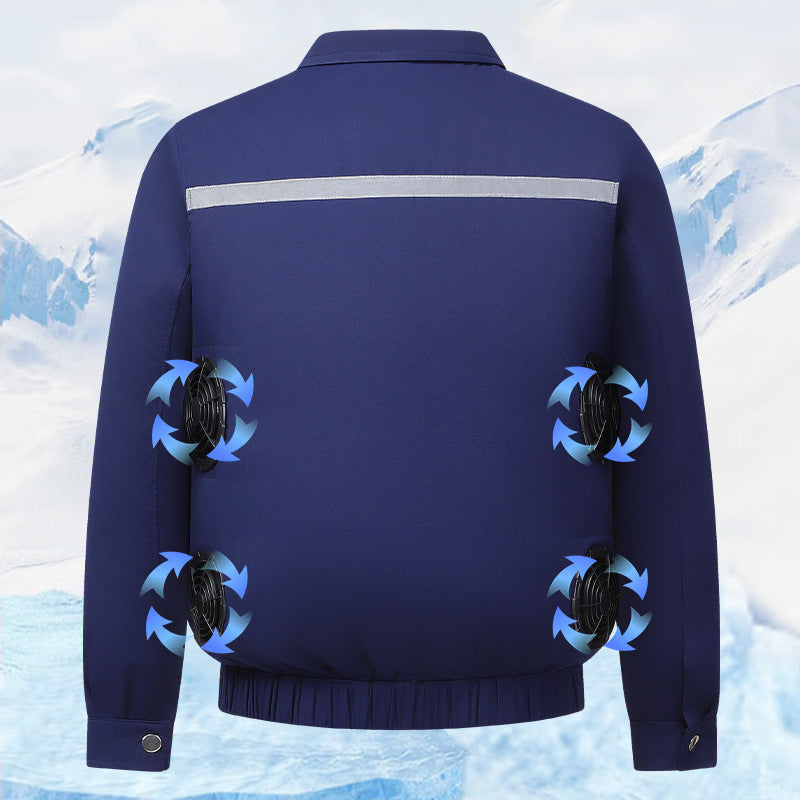 Unisex nan cooling work jacket with integrated ventilation system Mune Fashion