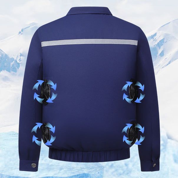 Unisex nan cooling work jacket with integrated ventilation system Mune Fashion