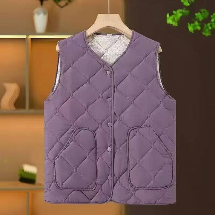 Ladies Elegant Quilted Vest Mune Fashion