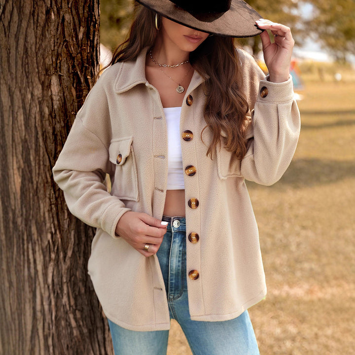 Women Fluffy Oversized Jacket Mune Fashion