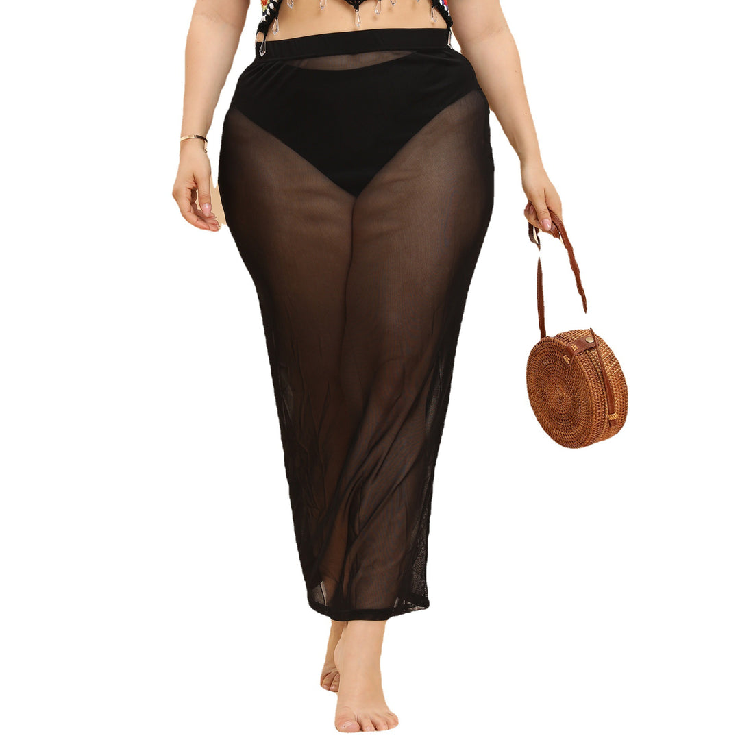 Women Transparent Beach Length Sarong Mune Fashion