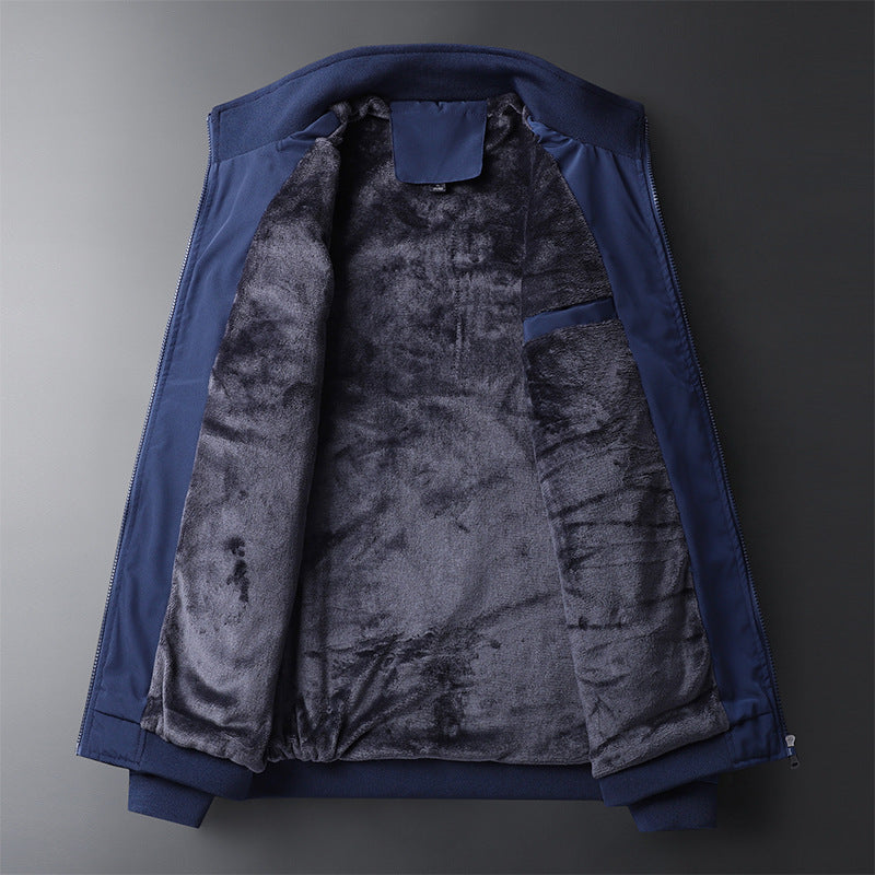 Men's softshell bomber jacket with warming fleece lining Mune Fashion
