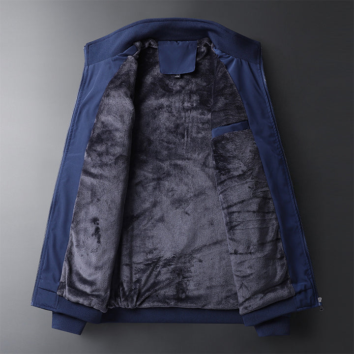 Men's softshell bomber jacket with warming fleece lining Mune Fashion
