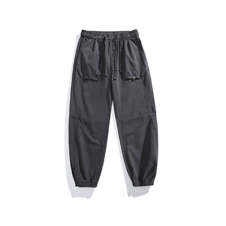 Men's utility jogger pants with oversized flap pockets, drawstring waistband, and elastic cuffs Drune