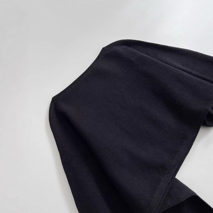 Ladies cropped bolero with wide batwing sleeves and long ribbed cuffs Mune Fashion