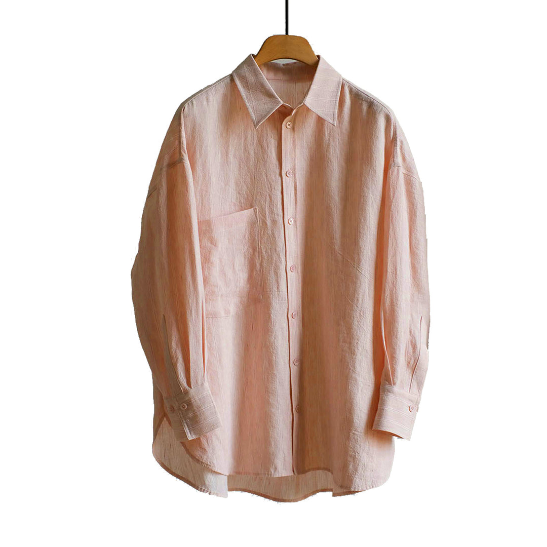Women Loose-Fit Linen Shirt Mune Fashion