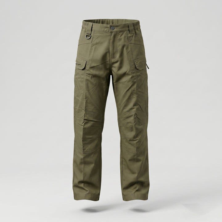 Men's trekking cargo pants with knee reinforcement, multifunctional pockets, and straight cut Mune Fashion
