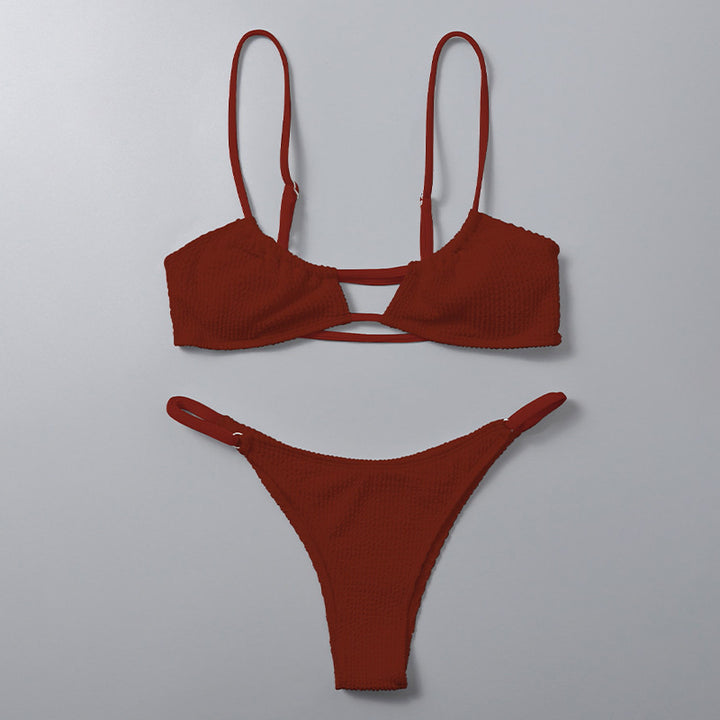 Women Triangle Bikini with innovative cut and fashionable tie band Mune Fashion