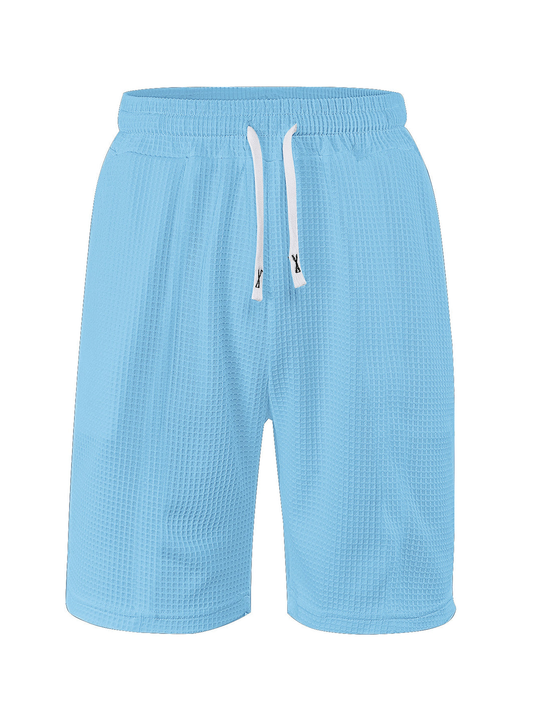 Men's breathable waffle pajama shorts with elastic comfort waistband, drawstring, and side pockets Mune Fashion