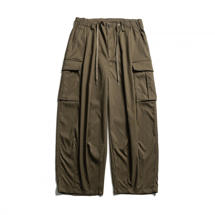 Men's cargo pants in baggy cut with drawstring and large flap pockets Mune Fashion