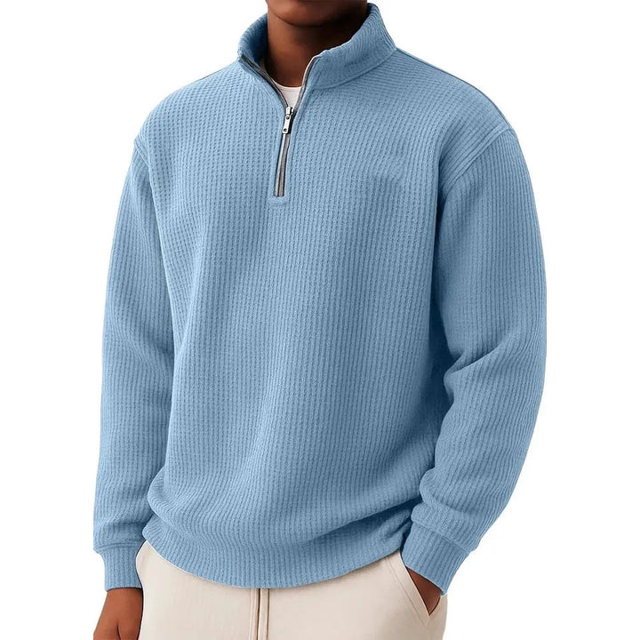 Men's High-Quality Pullover with Zipper Mune Fashion