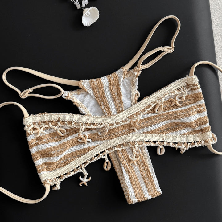 Ladies Bandeau Bikini with unique embellishments Mune Fashion