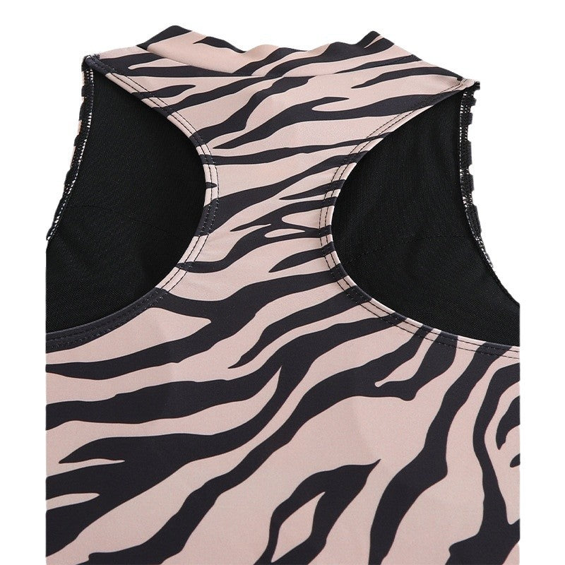 Women’s Sports Zipper One-Piece Mune Fashion