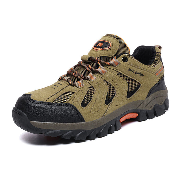 Men's urban outdoor utility lace-up shoe with reinforced protective cap, breathable mesh inserts, and grippy profile sole Mune Fashion