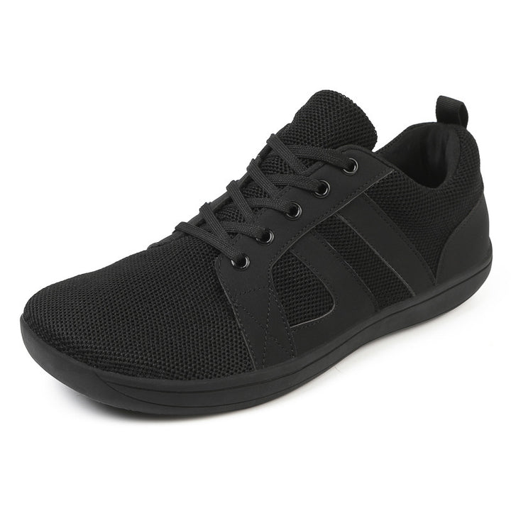 Unisex breathable knitted leisure sneakers with padded heel collar and flexible EVA sole Mune Fashion