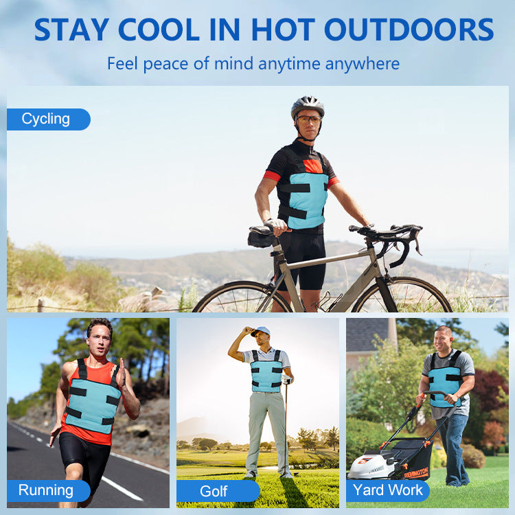 Men's cool vest with adjustable shoulder straps and Velcro fastenings Mune Fashion