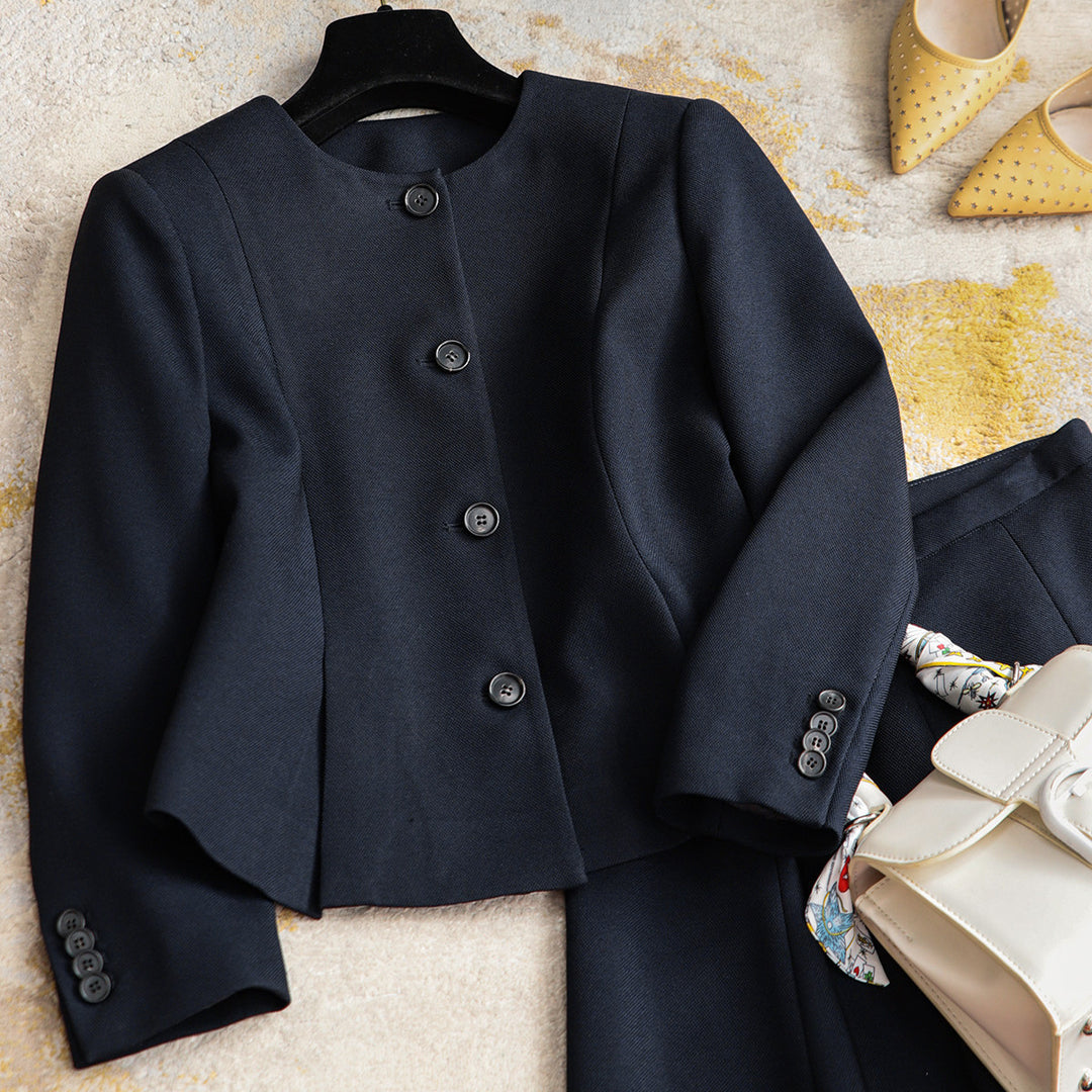 Ladies Elegant Blazer Set with Skirt Mune Fashion