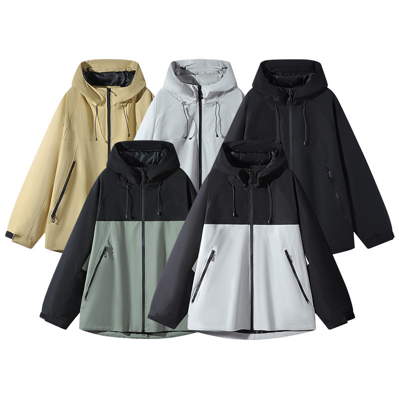 Unisex Water-repellent two-tone softshell jacket with hood Mune Fashion