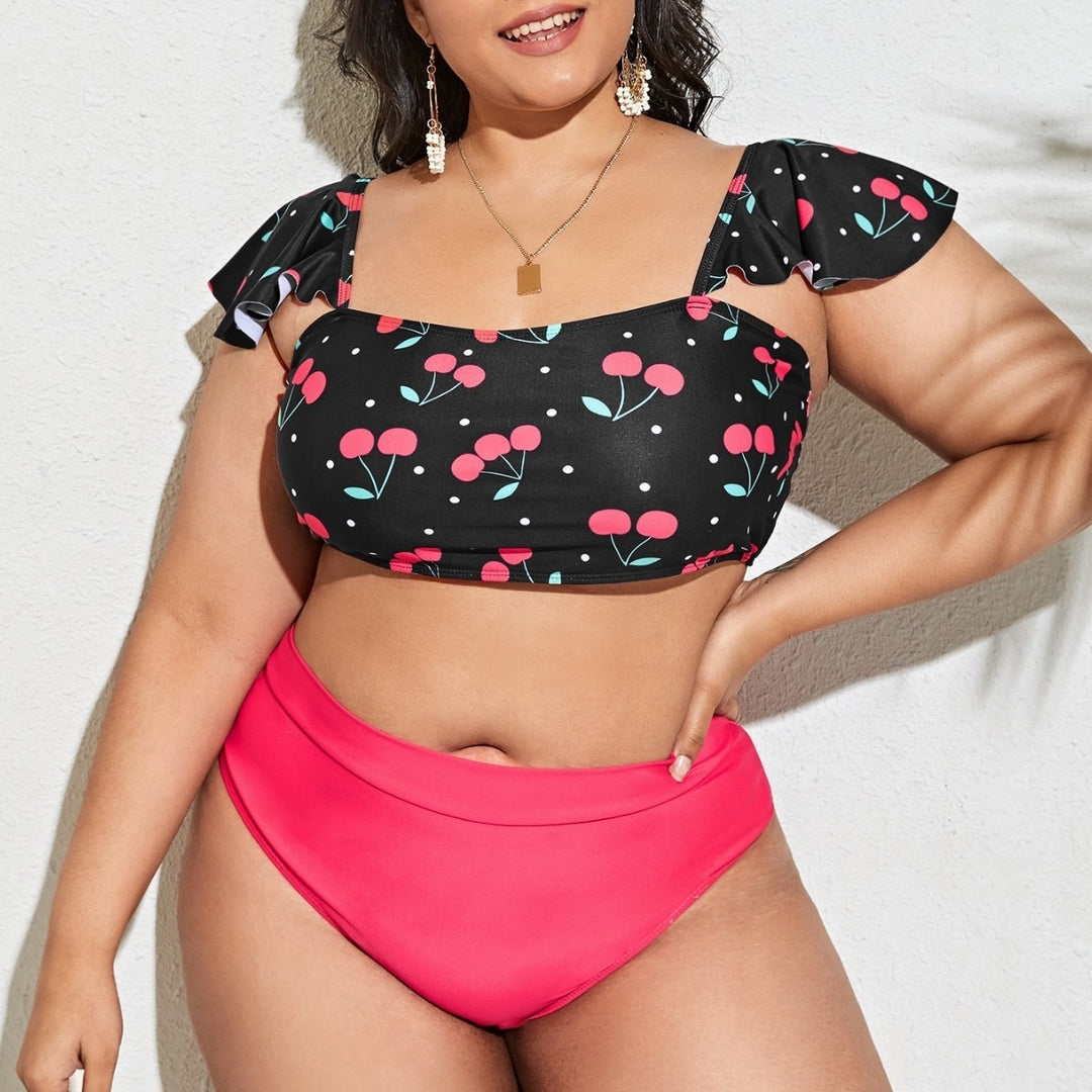 Ladies Crop Top and High Waist Bikini Set Mune Fashion