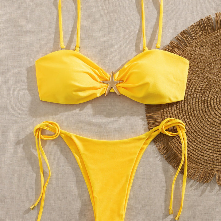 Women Bikini with padded top and adjustable side ties Mune Fashion