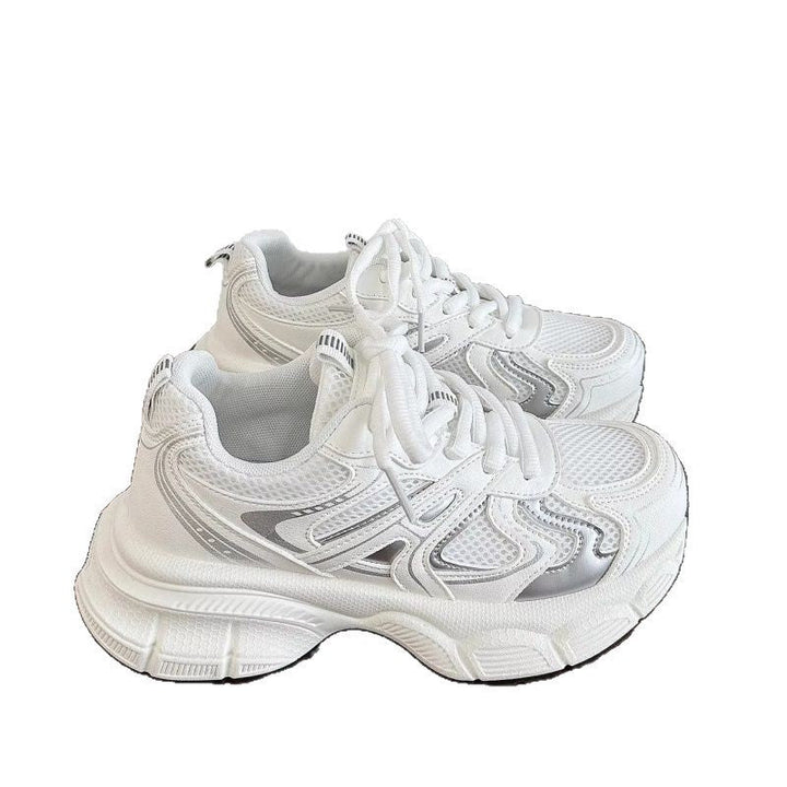 Women’s Sporty Sneakers with Breathable Mesh Upper and Cushioning Sole Mune Fashion