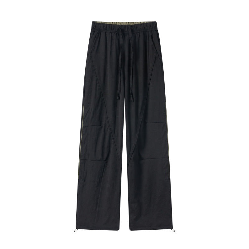 Women Comfortable Cargo Pants with Elastic Waistband Mune Fashion