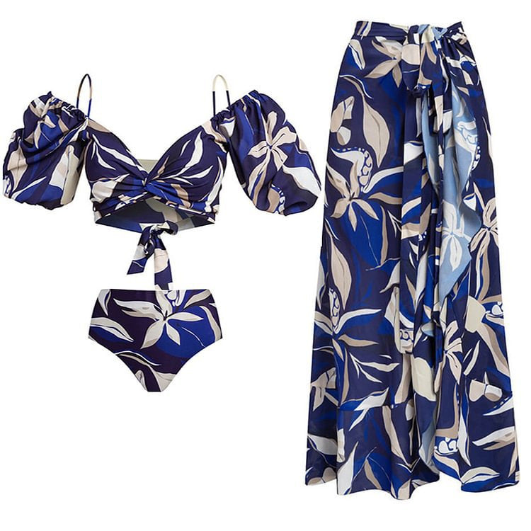 Women's bikini set with elegant top and flowing maxi skirt Mune Fashion