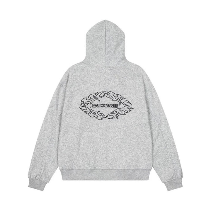 Ladies Hooded Sweat Jacket with decorative Double Button Placket and Zipper Mune Fashion