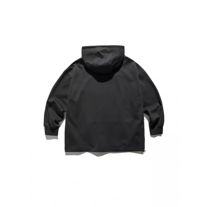 Unisex Oversize Hoodie with Half Zipper and Kangaroo Pocket Mune Fashion